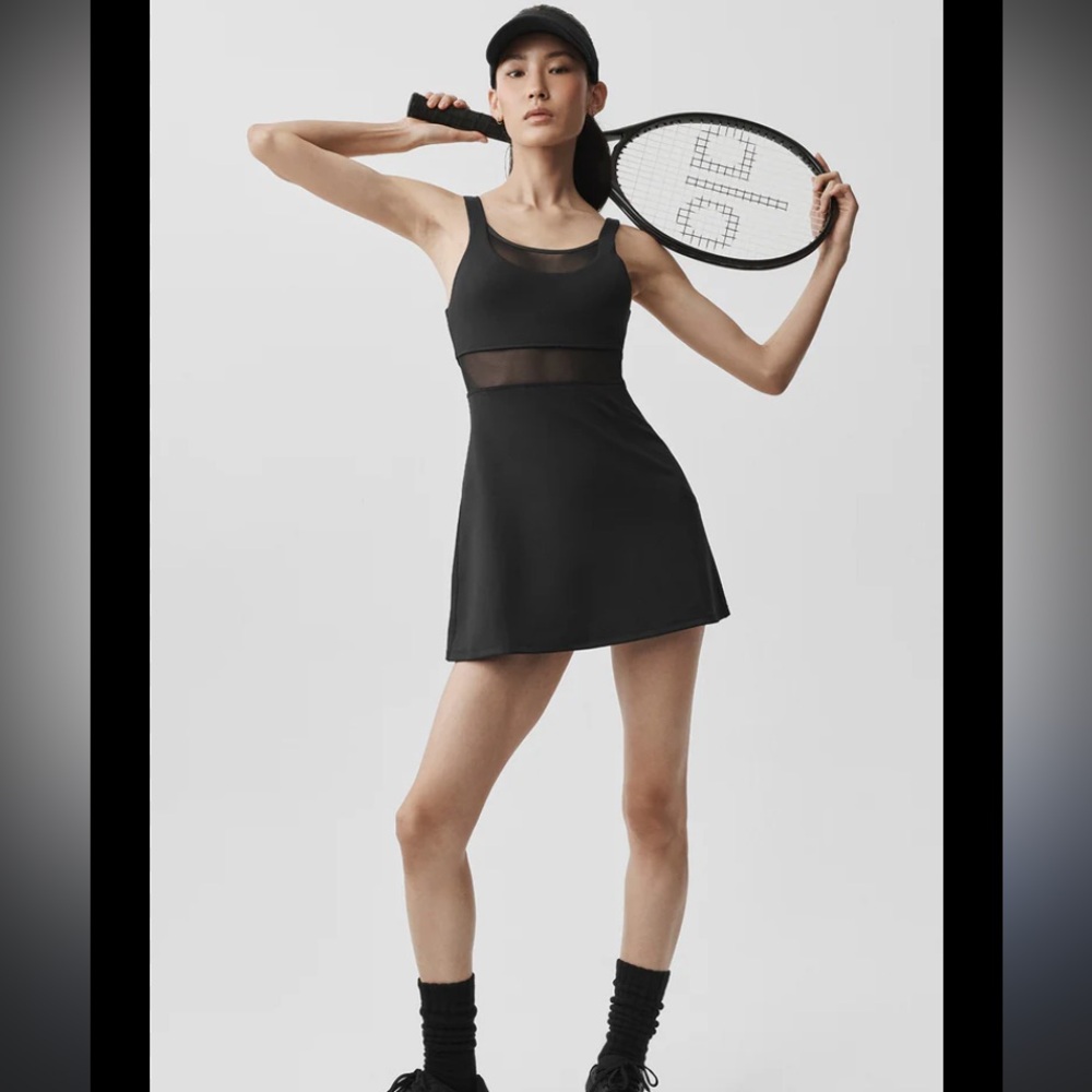 Alo Yoga women Airlift Double Trouble Tennis Dress XS tennis workout pickleball